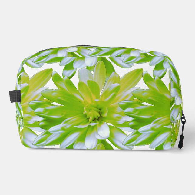 Neceser Cute verde floral verde flor verde margarita (Anverso)