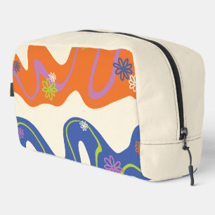 Neceser Daisy Groove Azul, Naranja, Morado, Verde y Crema