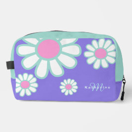 Neceser Daisy Monograma Simple Morado