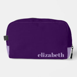 Neceser Dark Purple with Pale Purple Name