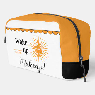 Neceser Despierta y Maquillaje Nombre Personalizado Blanco