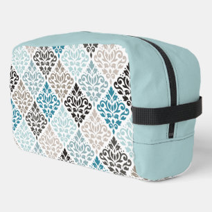 Neceser Desplazar los equipos del patrón de damasco Browns