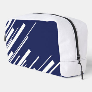 Neceser Diagonales - Azul y Blanco