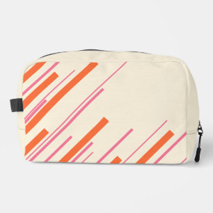 Neceser Diagonales - Rosa, Naranja y Crema