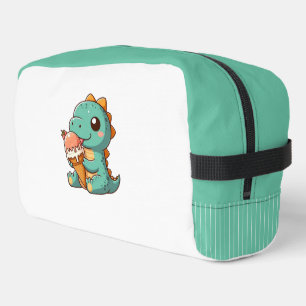 Neceser Dino de comer helado lindo