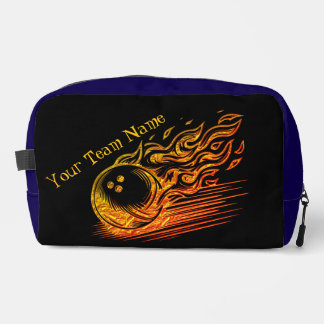 Neceser Diseño de arte de la bolera dorada del personaliza