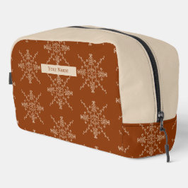 Neceser Diseño de arte de línea boho india marrón personal