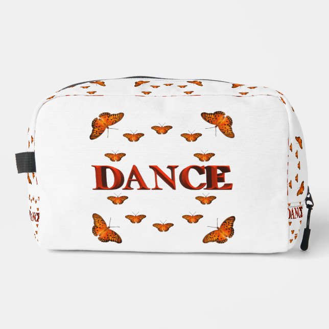Neceser Diseño de baile con mariposas (Anverso)