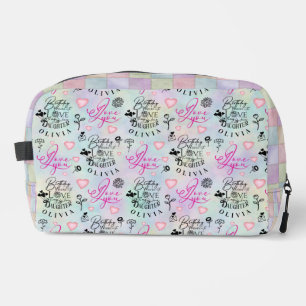 Neceser Diseño de cumpleaños de hija en colores pastel