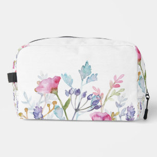 Neceser Diseño de impresión floral con pintura manual