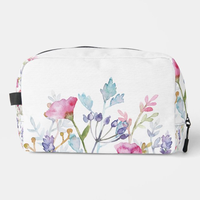 Neceser Diseño de impresión floral con pintura manual (Anverso)