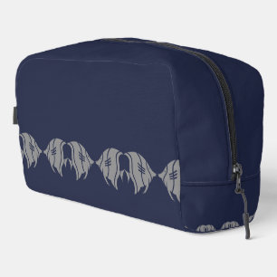 Neceser Diseño de pez gris y azul marino