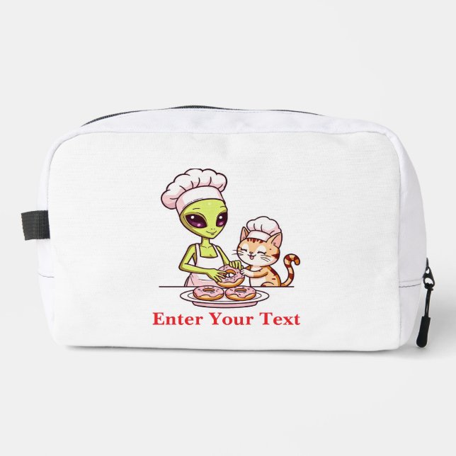 Neceser Diseño Kawaii de Gato Chef Alien Donut (Anverso)