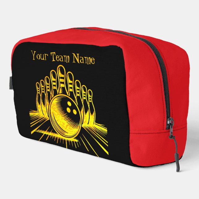 Neceser Diseño personalizado del equipo Golden Bowling (Esquina derecha)