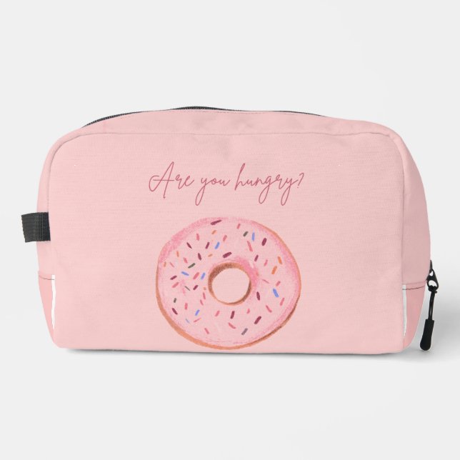 Neceser Donut Pouch - "¿Tienes hambre?" 🍩 💞 (Anverso)