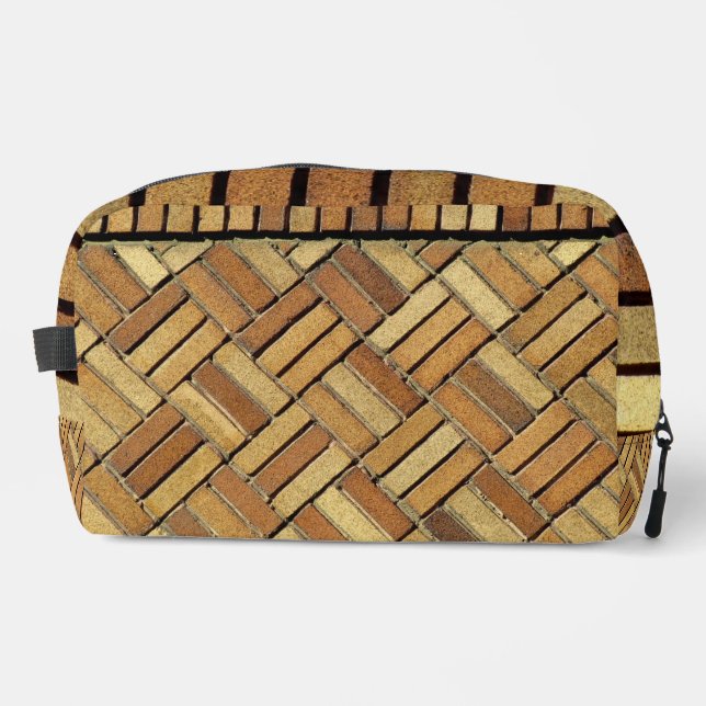 Neceser Dopp Kitt - Patrón de ladrillo Naranja (Anverso)