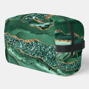 Neceser Dorado Verde Esmeralda Brillo Personalizado Tu Nom