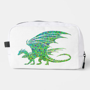 Neceser Dragón Verde Mosaico Increíble