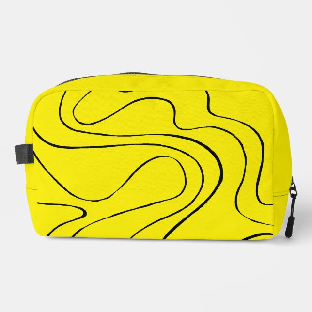 Neceser Ebb and Flow 2 en negro y amarillo (Anverso)
