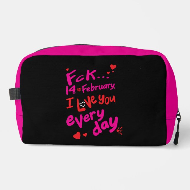 Neceser El 14 de febrero, te amo todos los días (Anverso)