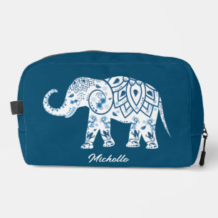 Neceser Elefante Azul Pateado Ornate Personalizado