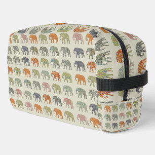 Neceser Elefante Patrón de Animal Colorido Contemporáneo