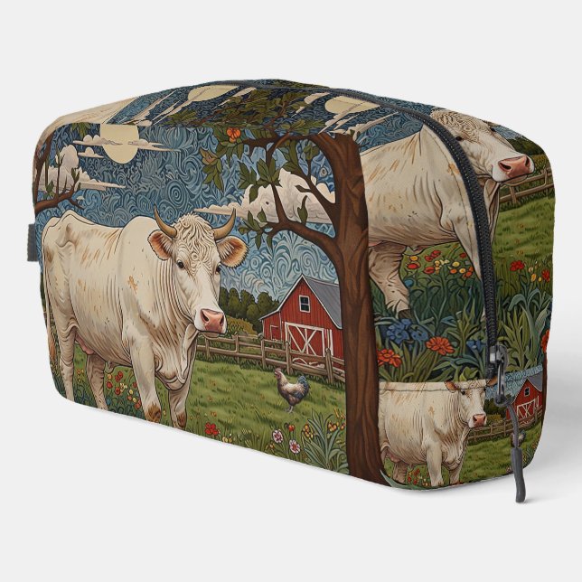 Neceser Elegante granja de vacas boho de moda de campo (Esquina derecha)