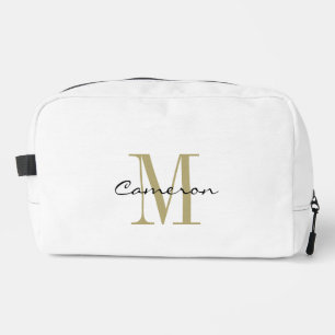 Neceser Elegante Moderno Monograma Personalizado de Oro