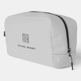 Neceser Elegante Monograma Gris