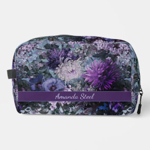Neceser Elegante morado azul monogramado
