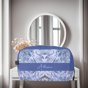 Neceser Elegante mosaico azul hielo, personalizado moderno