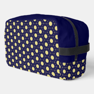 Neceser Elegante patrón de baldosas geométricas en azul ma
