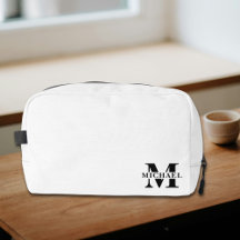 Elegante regalo Minimalista monogramado | Blanco