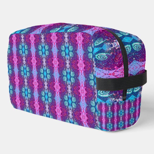 Neceser Elegante Resumen Geométrico Retroceso Púrpura (Esquina izquierda)