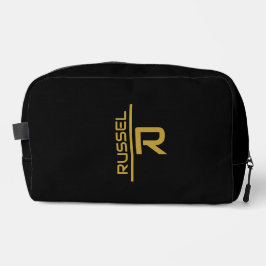 Neceser Elegantes Groomsmen Personalizados en Negro y Oro