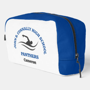 Neceser Equipo de natación azul personalizado para nadador