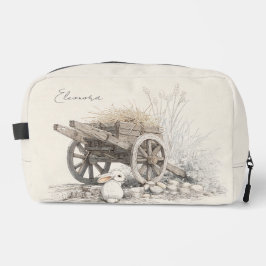 Neceser Esbozo rústico de carros de madera en el campo