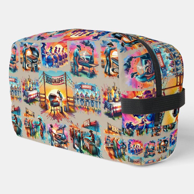 Neceser Escenas de Cocina de Cowboy Occidental BBQ 1 (Esquina izquierda)