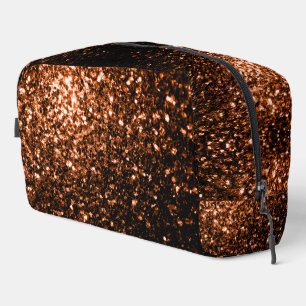 Neceser Espuma purpurina de cobre marrón naranja bronce
