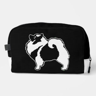 Neceser Esquema Gráfico de Keeshond Adorable Arte Original