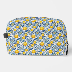 Neceser Estampa botánica de limón azul y amarillo de veran