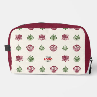 Neceser Estilo de impresión de bloque floral indio minimal