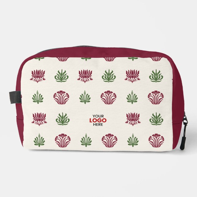 Neceser Estilo de impresión de bloque floral indio minimal (Anverso)