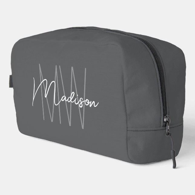 Neceser Estilo moderno de escritura de nombres de monogram (Esquina derecha)