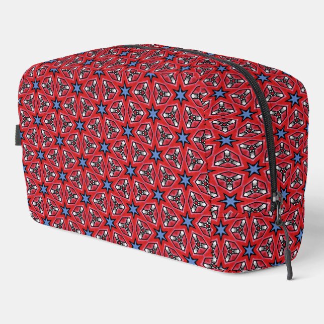 Neceser Estrellas azules en encendedor Zippo rojo (Esquina derecha)