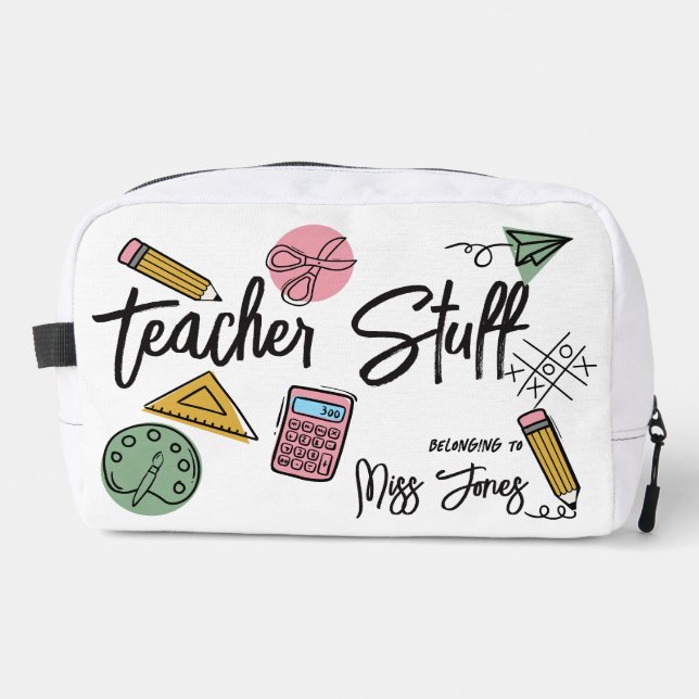 Neceser Estuche de lápices personalizado para maestros (Anverso)
