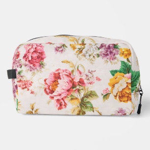 Neceser Exquisitas flores rosas y amarillas. Shabby Chic