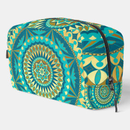 Neceser Fantasia de Mandala Azul Dorado