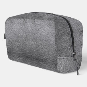 Neceser Faux Gray Leather