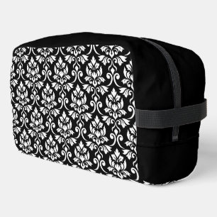 Neceser Feuille Damask Gran patrón blanco en negro